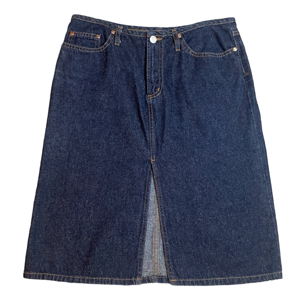 PARIS BLUES Vintage Y2K Denim Jeans Skirt Boho Concert Festival Coachella 7 M